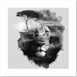 Lion Nature Outdoor Imagine Wild Free Posters and Art